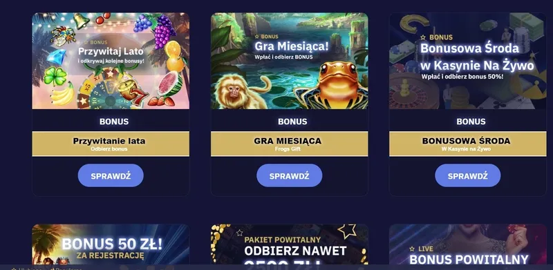 Wszystkie bonusy i promocje Total Casino